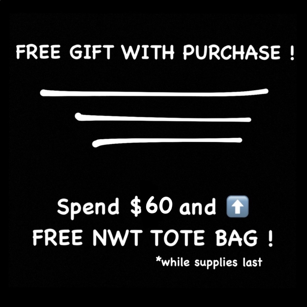 FREE NWT VICTORIA SECRET TOTE BAG OF YOUR CHOICE: SPEND $60 OR MORE! ALL COLORS!